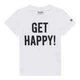 Moschino T-Shirt Girocollo Tinta Unita con Stampe per Bambino HDM06U BIANCO MOSCHINO 