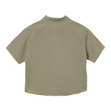 Aspesi Camicia Mezza Manica Con Bottoni Verde Per Bambina