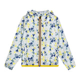 K-Way Giubbino Stampa Fantasia con Loghi per Bambino K2148SW BIANCO K-WAY 
