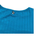 Dixie T-Shirt Tinta Unita Modello Crop per Bambina MBB4070G74 AZZURRO DIXIE 