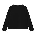 MICHAEL KORS shirt girocollo tinta unita con logo Nero per Bambina R30143 NERO MICHAEL KORS 
