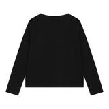MICHAEL KORS shirt girocollo tinta unita con logo Nero per Bambina R30143 NERO MICHAEL KORS 