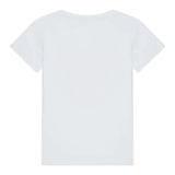 Guess T-Shirt Tinta Unita con Stampa per Bambina A5RI00K6YW4J BIANCO GUESS 