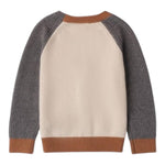 SARABANDA cardigan tinta unita con maniche in contrasto Beige per Bambino 0A108X BEIGE SARABANDA 