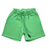 Fun & Fun Short Tinta Unita Con Elastico In Vita Verde Per Bambina