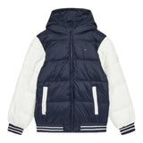 TOMMY HILFIGER giubbino tinta unita con cappuccio e maniche in contrasto Blu per Bambino KB0KB09465X BLU TOMMY HILFIGER 