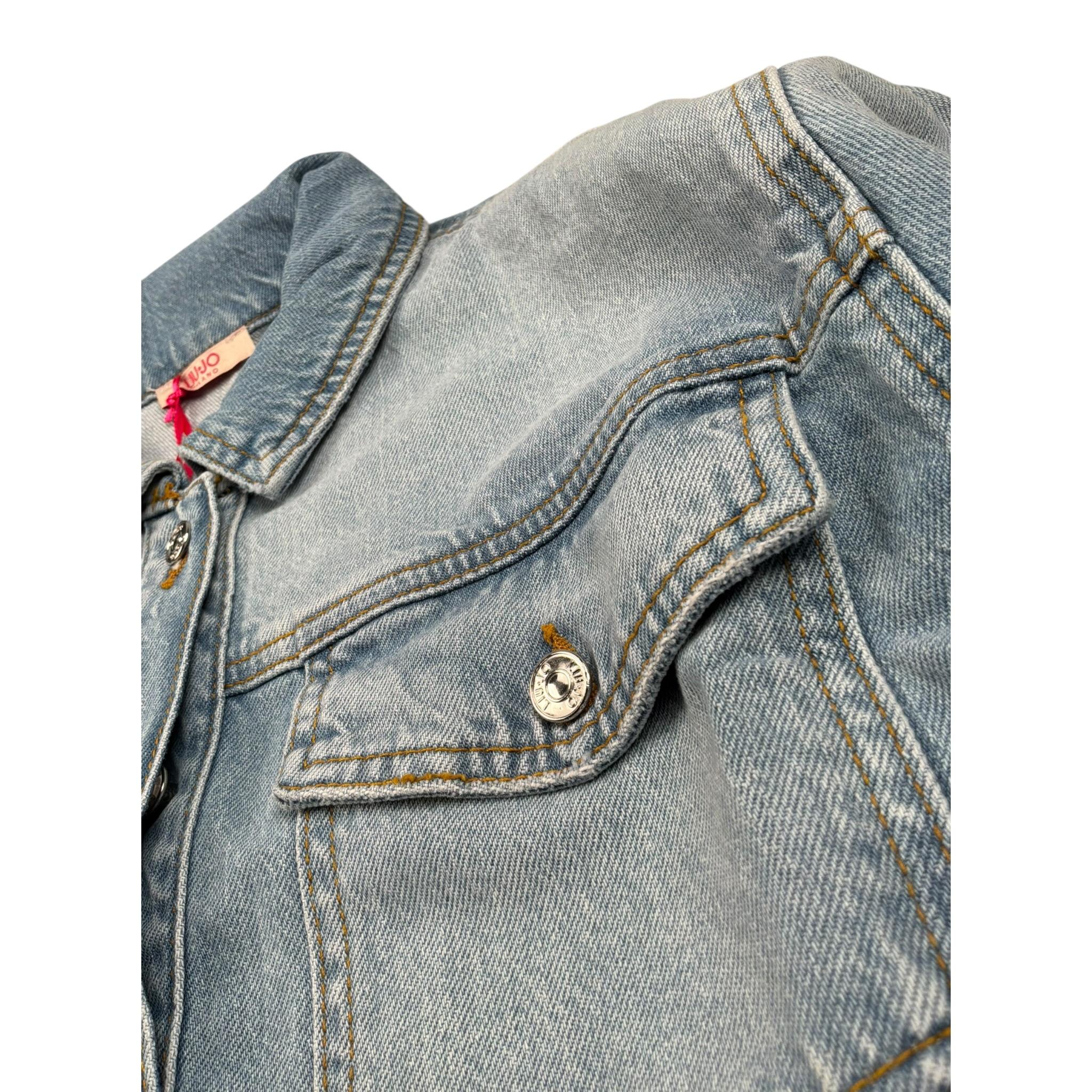 Liu Jo Giubbino In Denim Tinta Unita per Bambina GA5180XXX AZZURRO LIU JO 