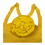 Mariuccia Top Bretelline Tinta Unita con Applicazione per Bambina MMBT382 GIALLO MARIUCCIA 