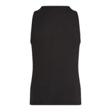 Calvin Klein Canotta Tinta Unita Giromanica con Stampa per Bambina IG0IG02871X NERO CALVIN KLEIN 