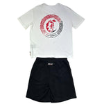 Just Cavalli Completo 2 Pezzi T-Shirt-Bermuda per Bambino JBP26040CJ BIANCO/NERO JUST CAVALLI 