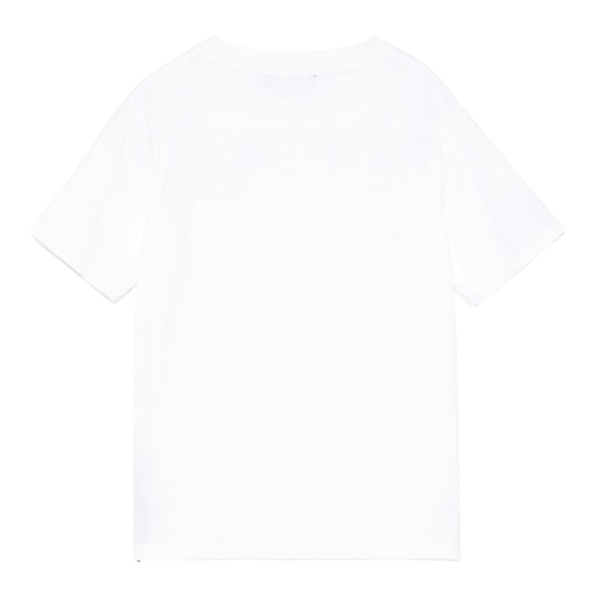Dsquared2 T-Shirt Girocollo Tinta Unita con Stampa Logo per Bambino BW8P11 BIANCO DSQUARED2 
