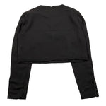 ICEBERG camicia manica lunga tinta unita con profili maniche paillettate Nero per Bambina TSICE53562J NERO ICEBERG 