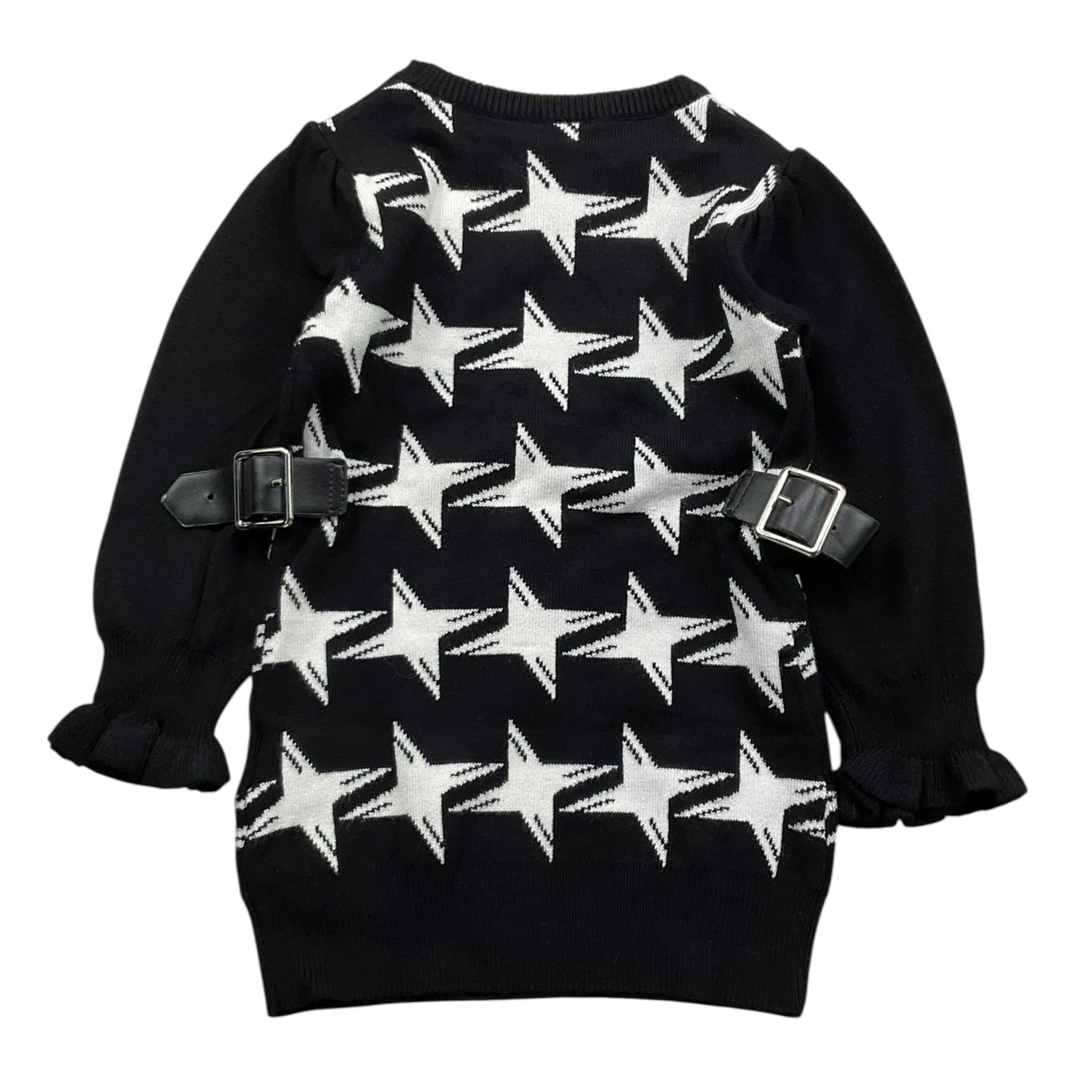 MARC ELLIS abito tinta unita mezza manica con stampa Nero per Neonata JMNDR15560 NERO MARC ELLIS 