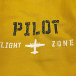 AERONAUTICA MILITARE felpa tinta unita girocollo con stampa Giallo per Neonato 242FE0002AJRF758 GIALLO AERONAUTICA MILITARE 