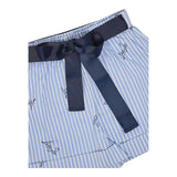Liu Jo Short Tinta Unita con Fantasia A Righe per Bambina KA5143XX AZZURRO LIU JO 