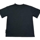 John Richmond T-Shirt Girocollo Tinta Unita con Ricami per Bambino RBP26099TS NERO JOHN RICHMOND 