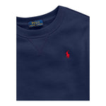 RALPH LAUREN felpa chiusa girocollo tinta unita con logo Blu per Bambino 323772102002 BLU RALPH LAUREN 