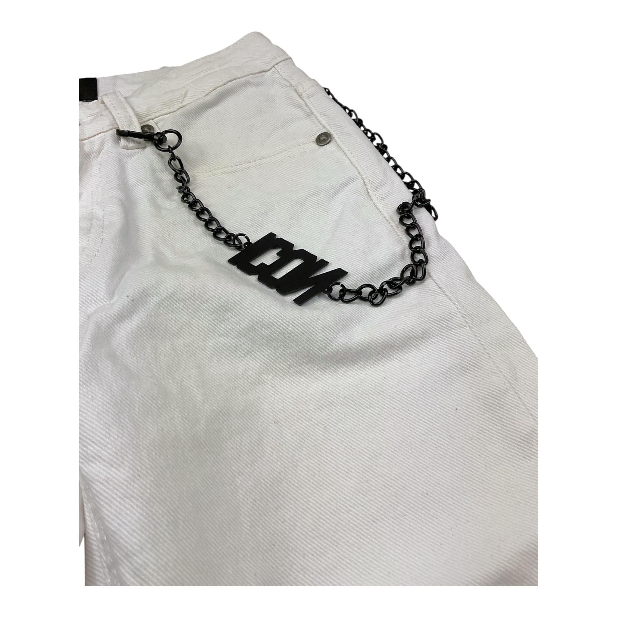 Icon Jeans Tinta Unita con Girovita Regolabile per Bambino IBDT0044603 BIANCO ICON 