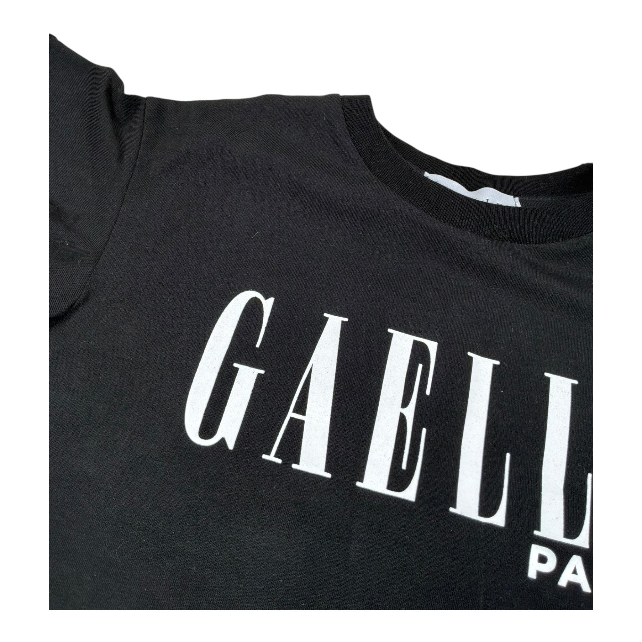 Gaelle Abito Mezza Manica Tinta Unita con Logo per Bambina 2746V00054 NERO GAELLE 