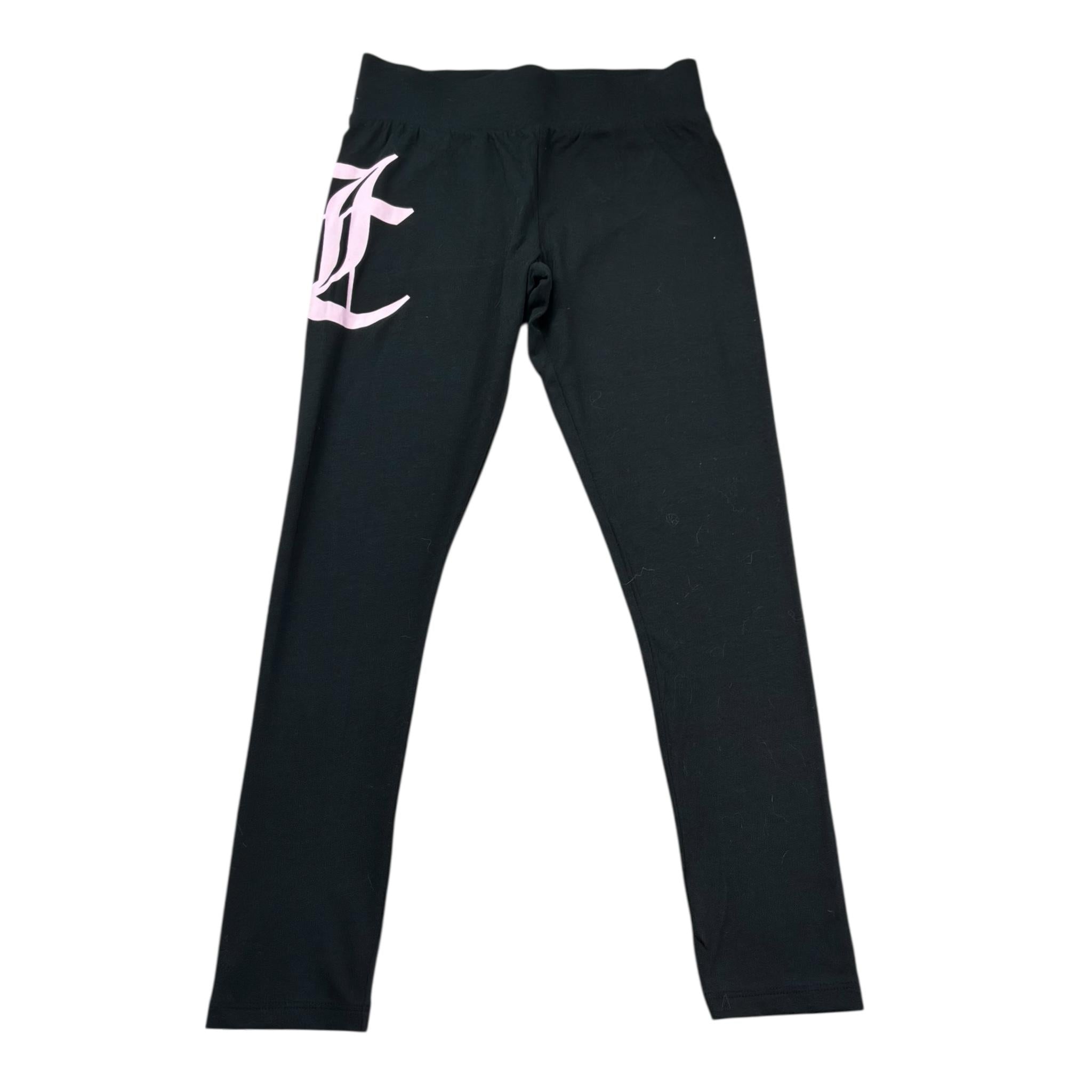 Juicy Couture Leggins Tinta Unita con Stampa per Bambina JBX6627 NERO JUICY COUTURE 