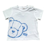 Le Bebe' T-Shirt Girocollo Tinta Unita con Stampa per Neonato LBB5419 BIANCO LE BEBE' 