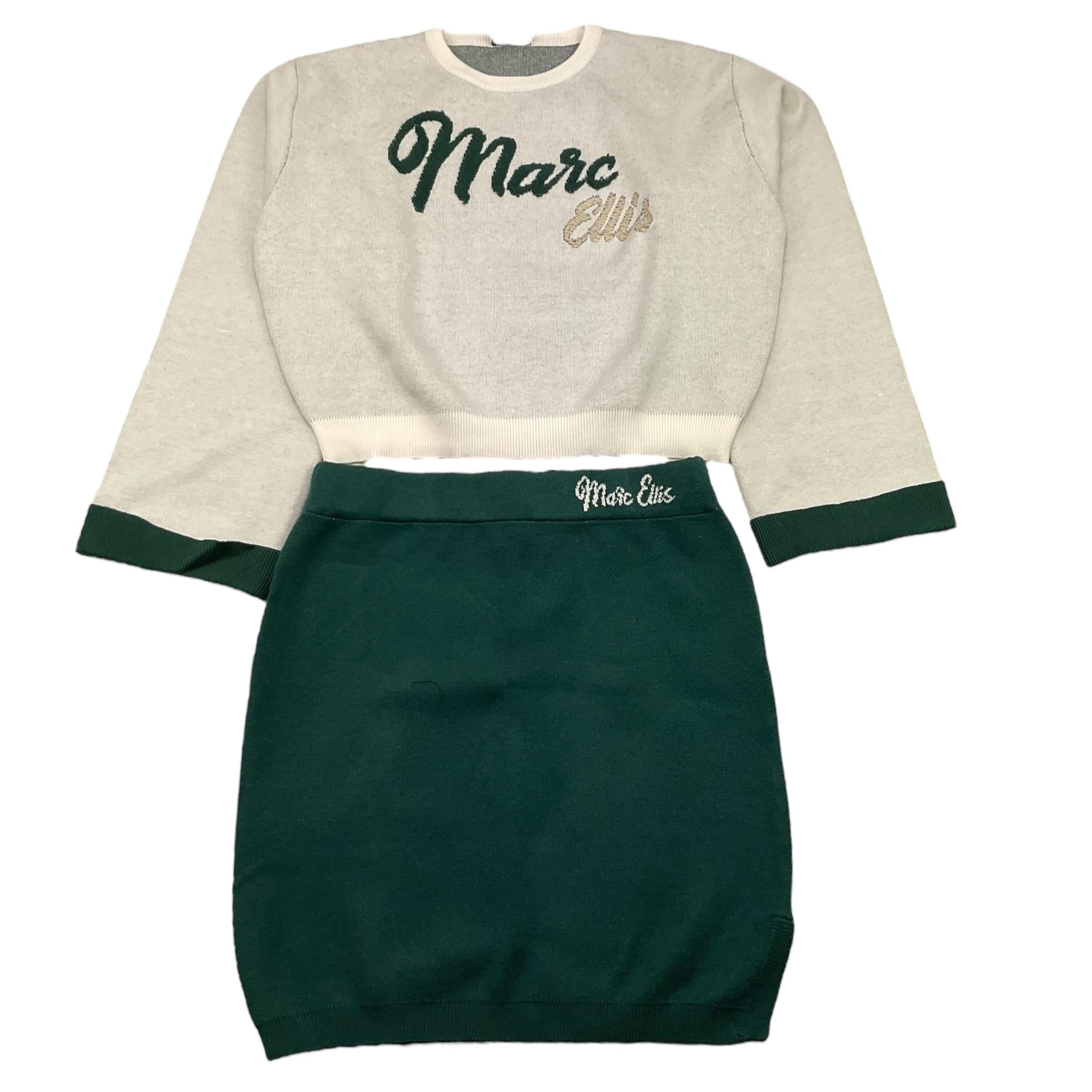 MARC ELLIS completo 2 pezzi maglia-gonna Bianco/verde per Bambina JMJSW00098X BIANCO/VERDE MARC ELLIS 