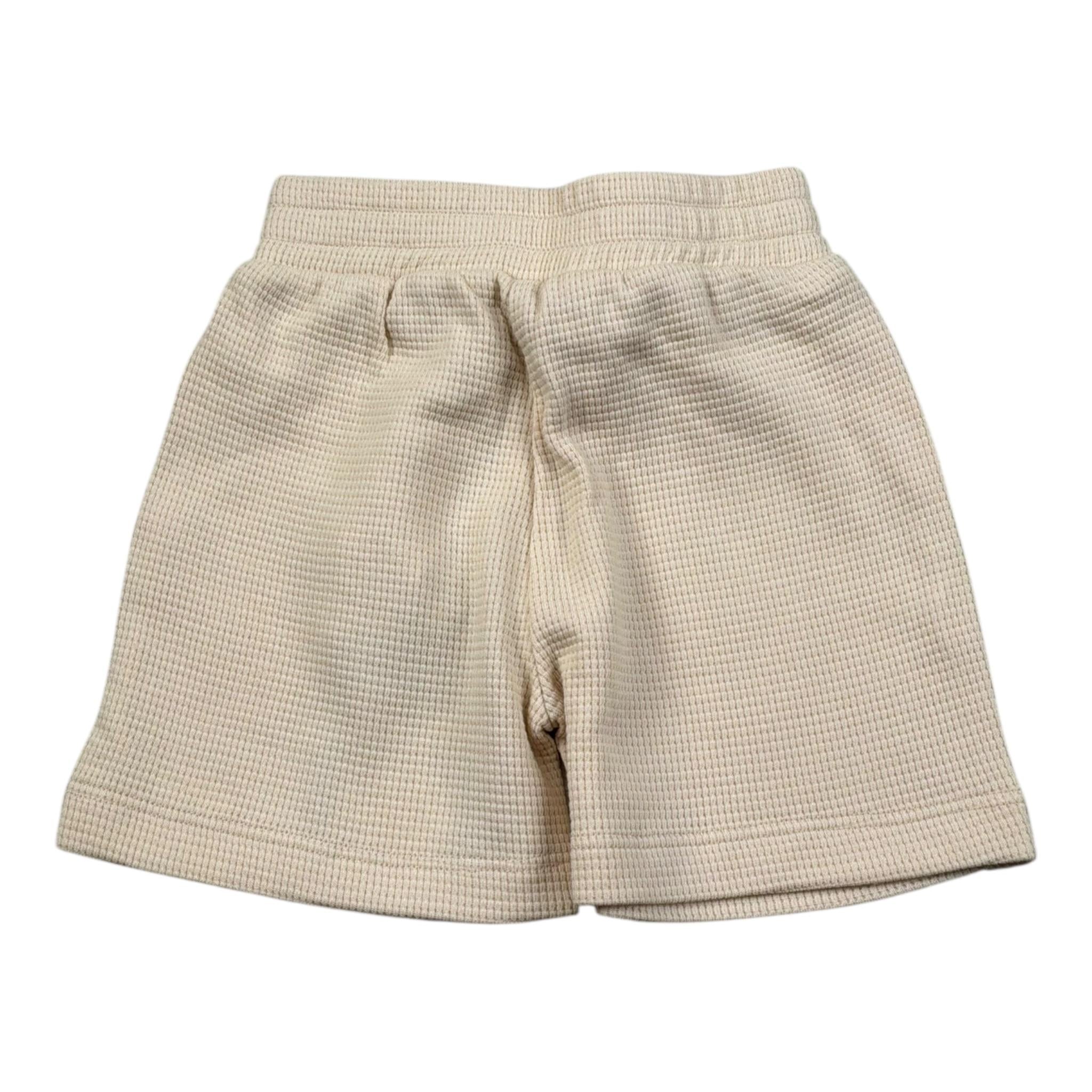 Please Bermuda Tinta Unita con Elastico In Vita per Neonato RE45030B71 BEIGE PLEASE 