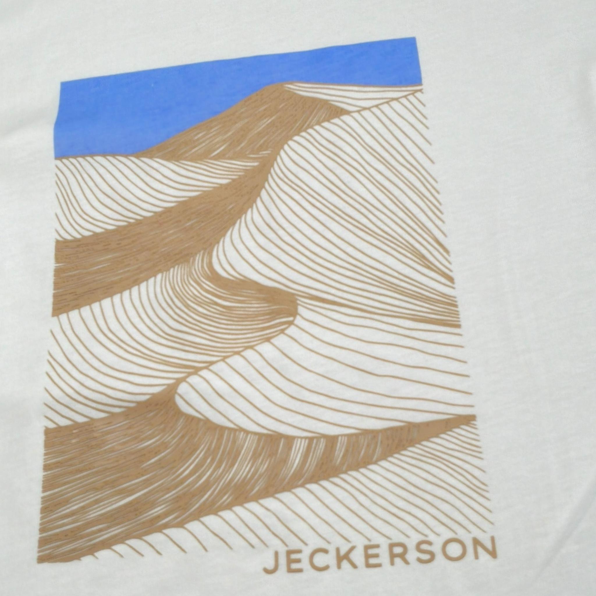 Jeckerson T-Shirt Girocollo Tinta Unita con Stampa per Bambino 147JMJS25 BIANCO JECKERSON 