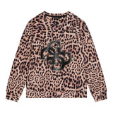 GUESS felpa girocollo stampa fantasia maculata Beige per Bambina J4BQ07KAZQ2 BEIGE GUESS 