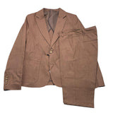 Over-D Completo Cerimonia 2 Pezzi Giacca-Pantalone Marrone Per Bambino
