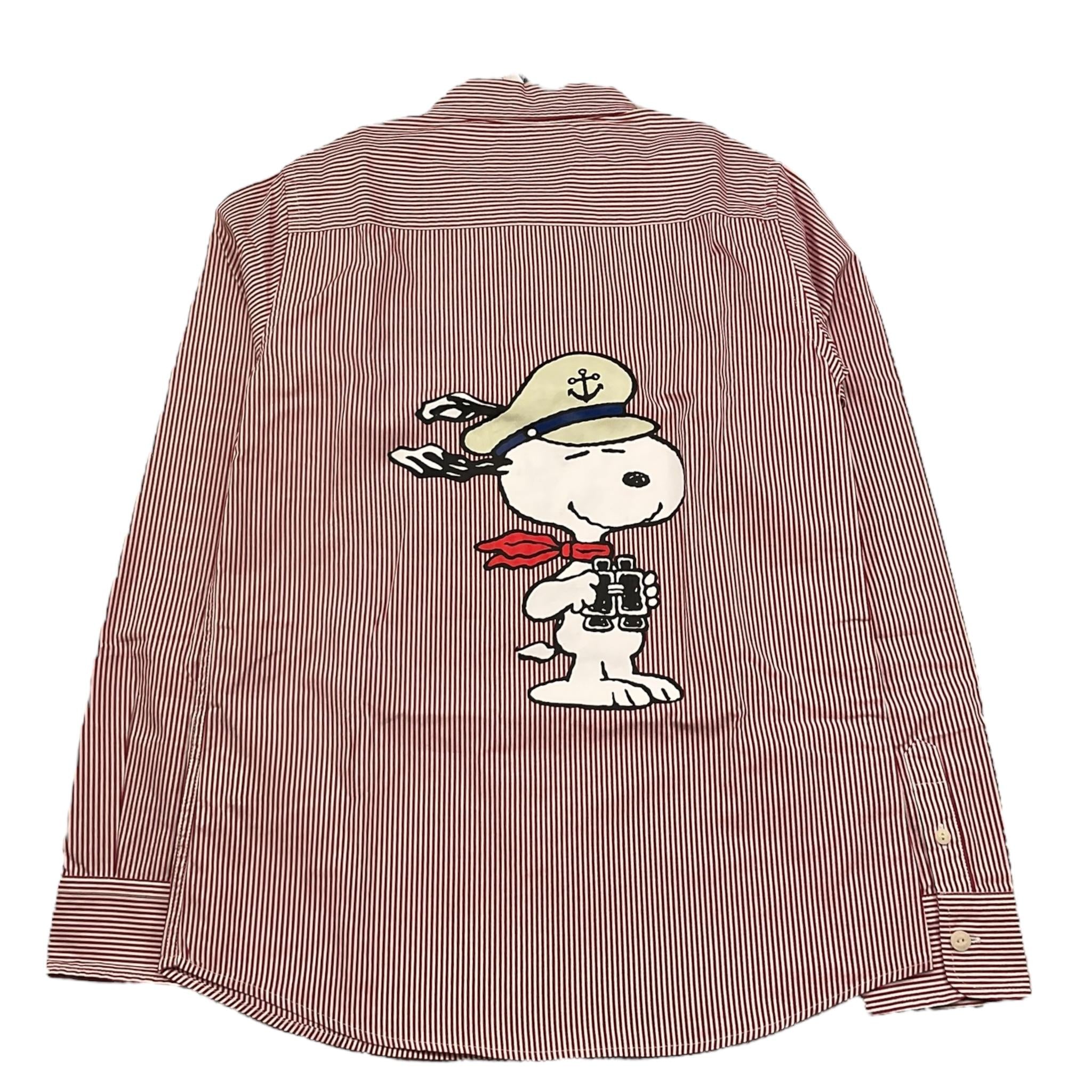 Saint Barth Camicia Manica Lunga Fantasia Righe per Bambino AGN0001 BIANCO/ROSSO SAINT BARTH 