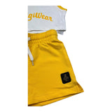 Refrigiwear Completo 2 Pezzi Top-Short per Neonata RG1471W25 BIANCO/GIALLO REFRIGIWEAR 