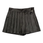 LIU JO short in ecopelle tinta unita  Nero per Bambina GF4057 NERO LIU JO 