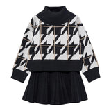 ABEL & LULA completo 2 pezzi maglia-gonna Nero per Bambina 5547X NERO ABEL & LULA 