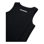 Dsquared2 Canotta Girocollo tinta unita con Logo Nero per Bambino DQ2783X NERO DSQUARED2 