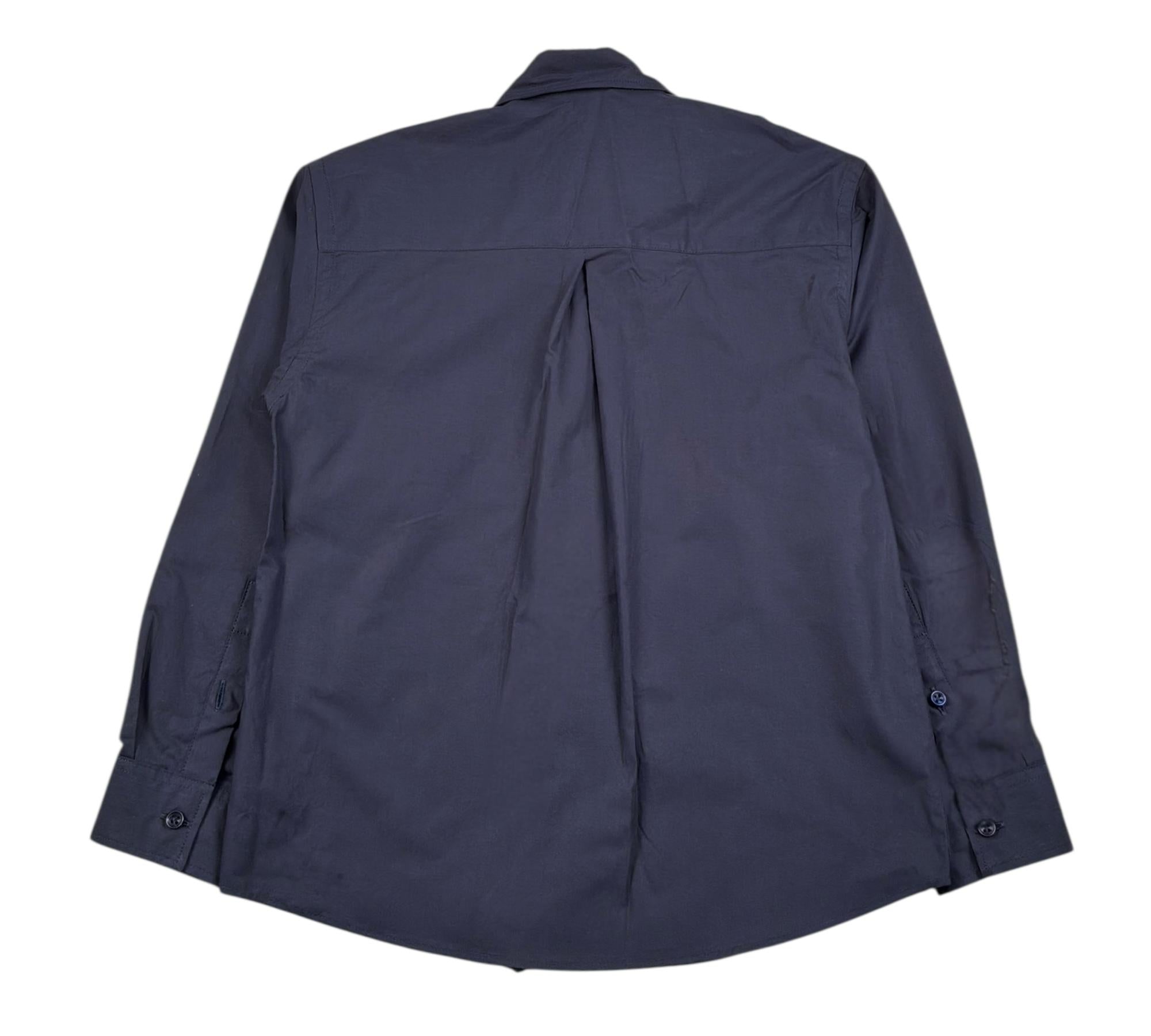 Paolo Pecora Camicia Manica Lunga Tinta Unita per Bambino PP4344 BLU PAOLO PECORA 