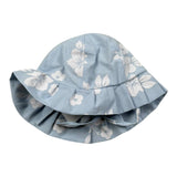 Le Bebe Cappello Tinta Unita con Stampe per Neonata LBG5914 AZZURRO LE BEBE 