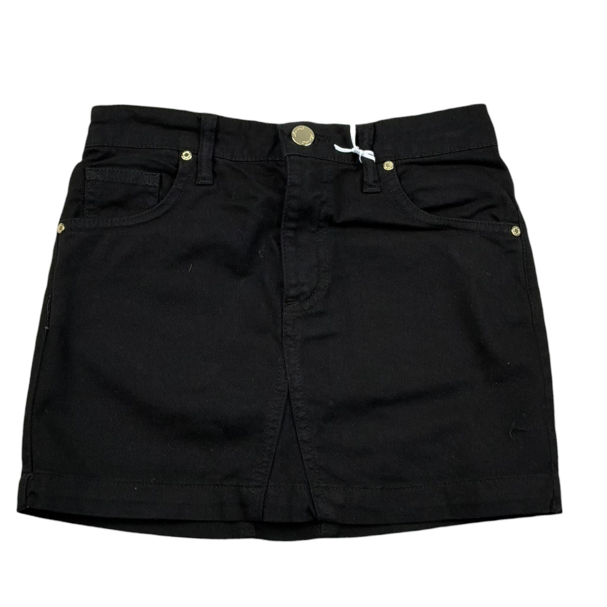 Lu Lu By Miss Grant Gonna Tinta Unita con Elastico In Vita per Bambina LL3562X NERO LU LU BY MISS GRANT 