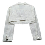 Lu Lu By Miss Grant Giubbino In Denim tinta unita Bianco per Bambina LL2604 BIANCO LU LU BY MISS GRANT 