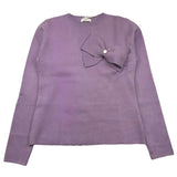 FUN & FUN maglia girocollo tinta unita con fiocco Lilla per Bambina FCJSW12429 LILLA FUN & FUN 