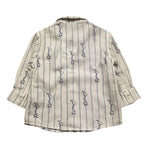 Cesare Paciotti Camicia Manica Lunga Tinta Unita con Logo per Neonato CMP5159B BIANCO CESARE PACIOTTI 