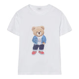 Jeckerson T-Shirt Girocollo Tinta Unita con Stampa per Bambino 520TJMBS25 BIANCO JECKERSON 