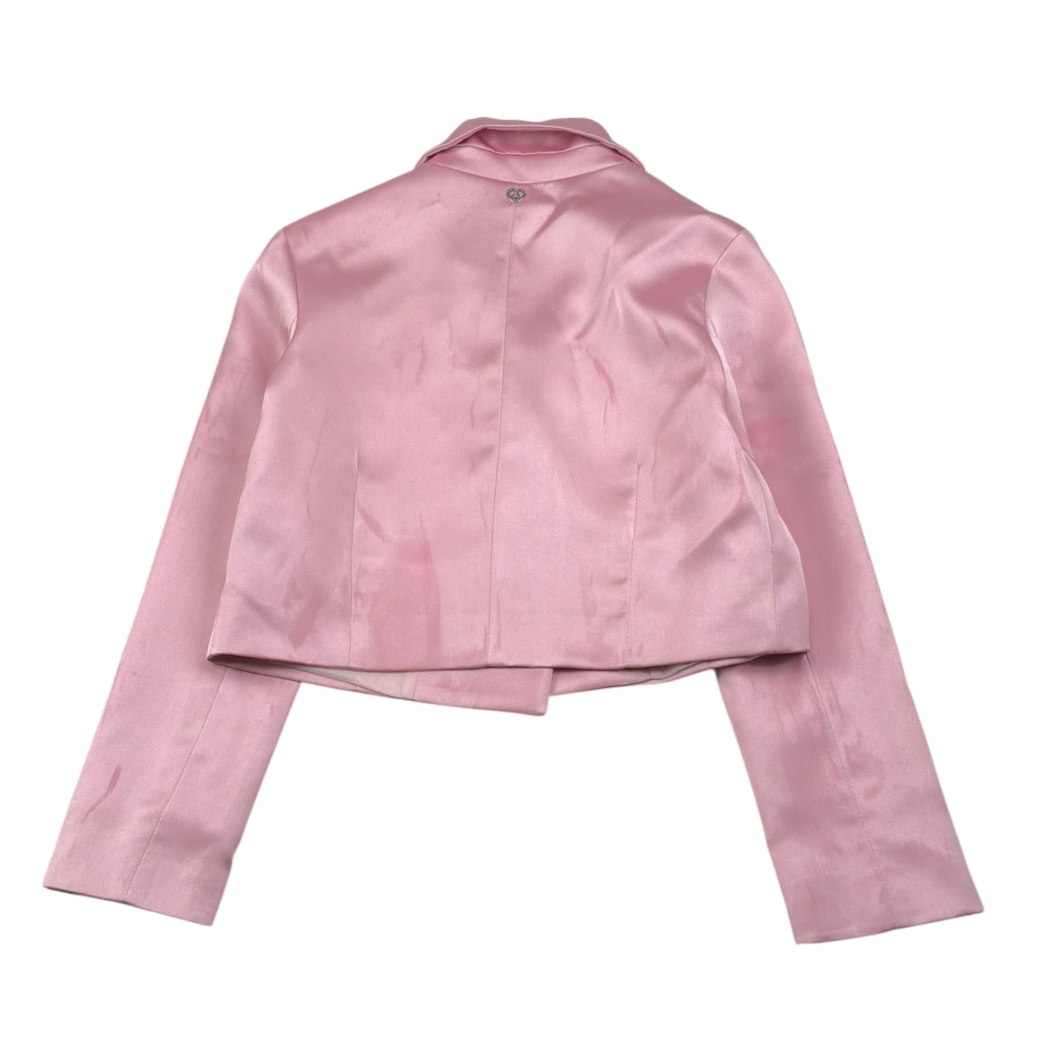 Please Giacca Tinta Unita In Raso per Bambina JB01310G73XX ROSA PLEASE 