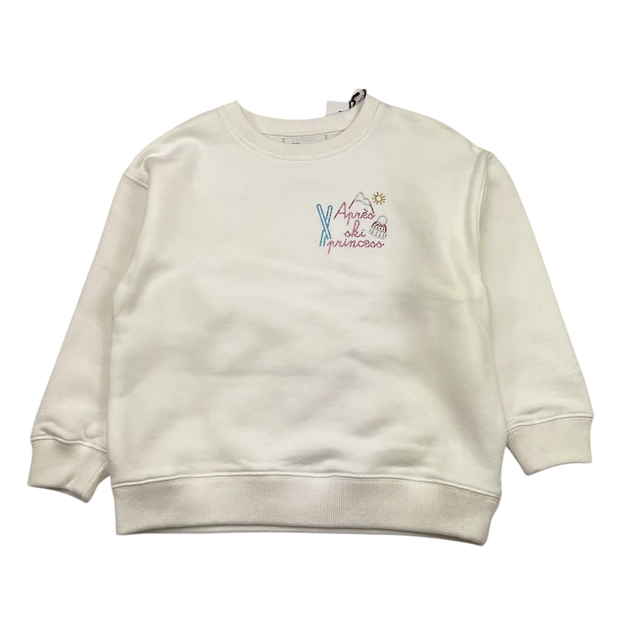SAINT BARTH felpa girocollo tinta unita con stampa Bianco per Bambina BRINY BIANCO SAINT BARTH 