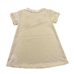 MALVI & CO abito mezza manica tinta unita con ricami Panna per Bambina F23M005VEWX PANNA MALVI & CO 