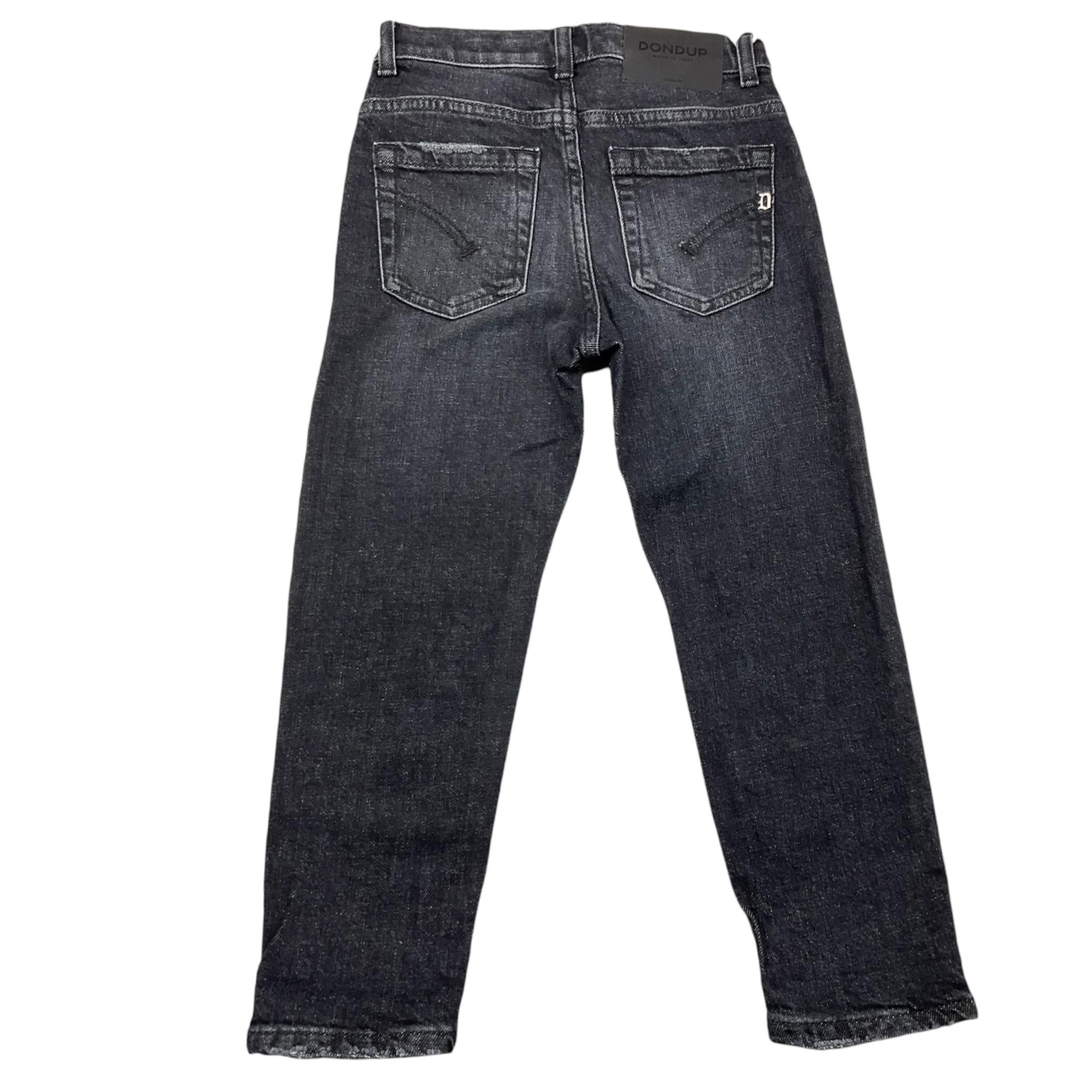 DONDUP jeans tinta unita cn strappi Nero per Bambino DMPA100 NERO DONDUP 