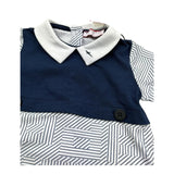 Cesare Paciotti Pagliaccetto Mezza Manica Stampa Fantasia per Neonato PAP5100N BLU CESARE PACIOTTI 