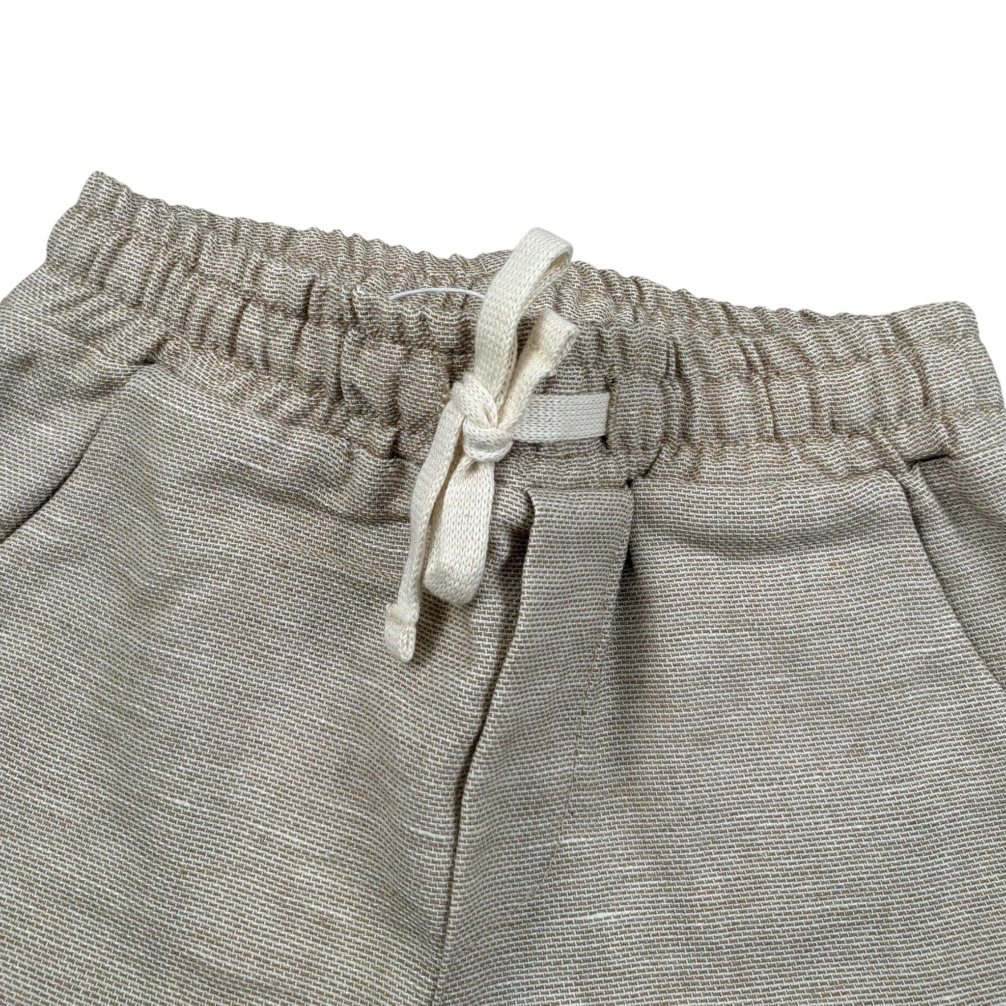 M+E' Bermuda Tinta Unita con Elastico In Vita per Neonato UEM0505NX SABBIA M+E' 