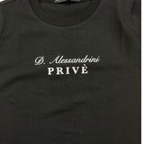Daniele Alessandrini T-Shirt Rundhalsausschnitt Einfarbig mit schwarzem Logo-Print für Kinder
