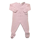 Wedoble Tutina Manica Lunga Tinta Unita Rosa Per Neonata